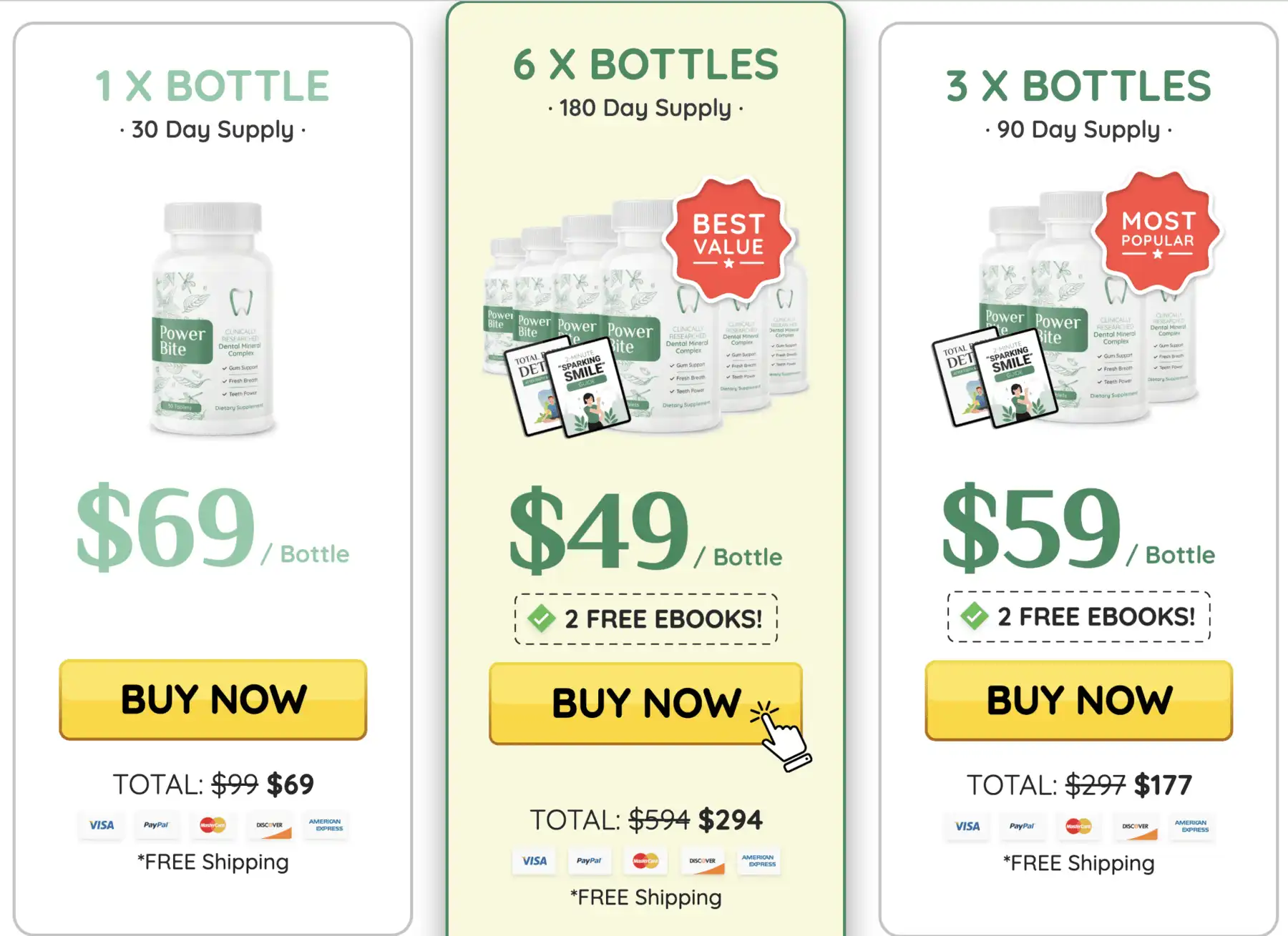 Buy Powerbite6 Bottles